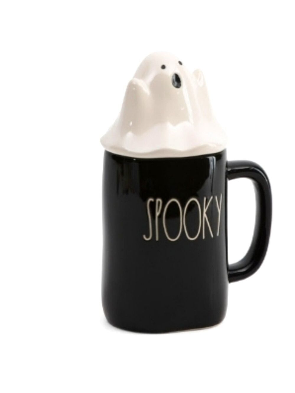 Rae Dunn Halloween Ghost Spooky Figural Mug